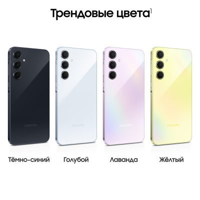 Смартфон Samsung Galaxy A55 8/128 Гб голубой купить по привлекательной цене 37 000 ₽ - вид 23 миниатюра