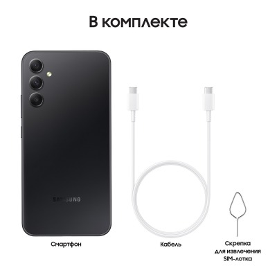 Смартфон Samsung Galaxy A34 8/256 Гб графит купить по привлекательной цене 30 500 ₽ - вид 29 миниатюра