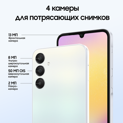 Смартфон Samsung Galaxy A25 6/128 Гб голубой купить по привлекательной цене 20 500 ₽ - вид 23 миниатюра