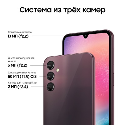 Смартфон Samsung Galaxy A24 4/128 Гб красный купить по привлекательной цене 19 500 ₽ - вид 23 миниатюра