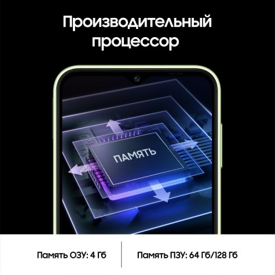 Смартфон Samsung Galaxy A14 4/128 Гб светло-зеленый купить по привлекательной цене 14 500 ₽ - вид 25 миниатюра