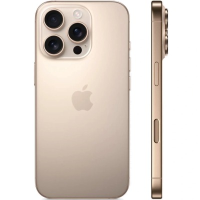 Apple iPhone 16 Pro 256 ГБ песчаный титановый купить по привлекательной цене 123 990 ₽ - вид 5 миниатюра