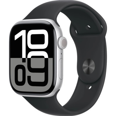 Apple Watch Series 10 черный Sport Band 46 мм купить по привлекательной цене 47 990 ₽ - вид 1 миниатюра