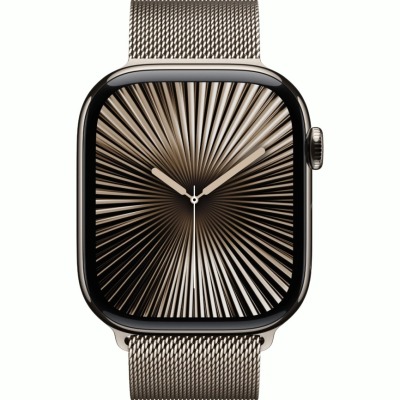 Apple Watch Series 10 бежевый титан Milanese Loop 46 мм купить по привлекательной цене 178 990 ₽ - вид 3 миниатюра