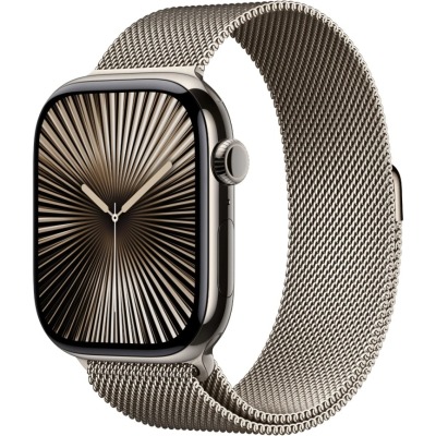 Apple Watch Series 10 бежевый титан Milanese Loop 46 мм купить по привлекательной цене 178 990 ₽ - вид 1 миниатюра