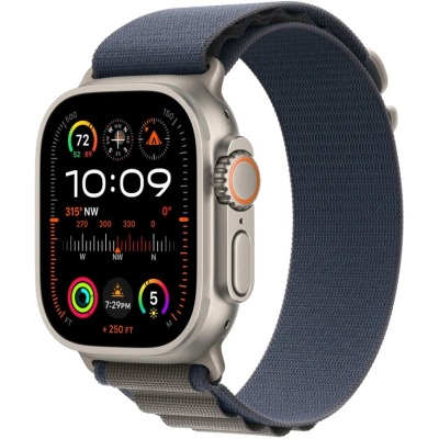 Apple Watch Ultra 2 синий титан Alpine Loop 49 мм купить по привлекательной цене 85 990 ₽ - вид 1 миниатюра