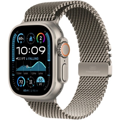 Apple Watch Ultra 2 титан бежевый Titanium Milanese Loop 49 мм купить по привлекательной цене 108 990 ₽ - вид 1 миниатюра